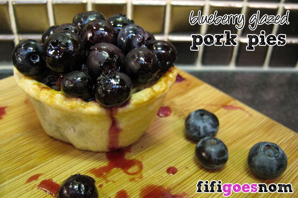 Blueberry Glazed Pork Pies