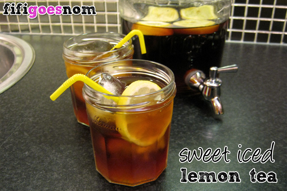 Sweet Iced Lemon Tea