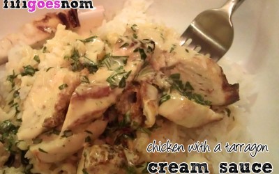 Chicken with a Tarragon Cream Sauce