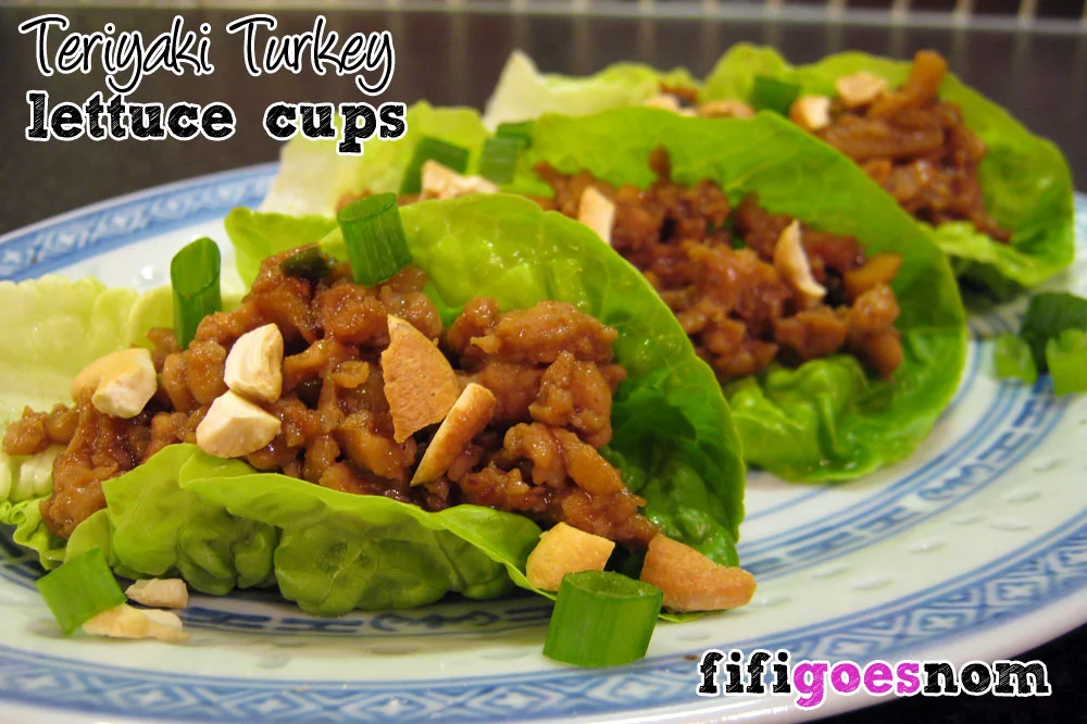 Teriyaki Turkey Lettuce Cups
